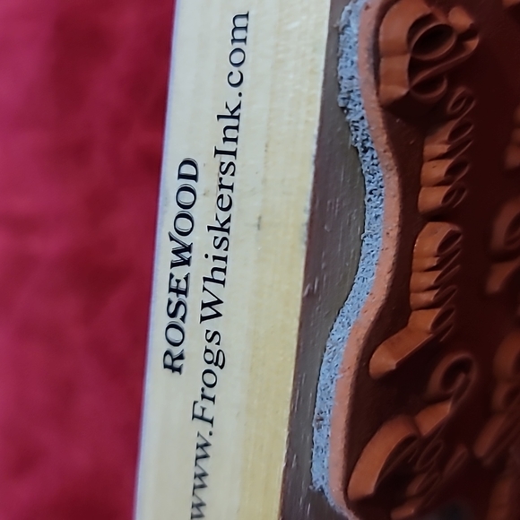 Peace and Joy Be with You Always Wooden Rubber Stamp - Picture 3 of 4